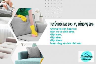 Tuyển đối tác, Cộng tác viên dịch vụ Tổng vệ sinh