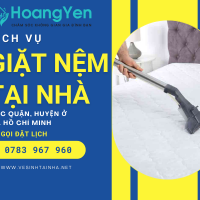 Dịch vụ giặt nệm tại nhà TPHCM - Vệ Sinh Hoàng Yến