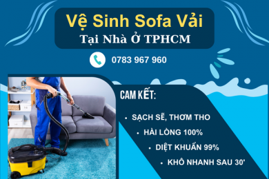 Bảng Giá Vệ Sinh Sofa Vải Tại TP.HCM