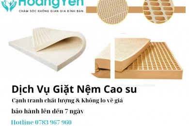 Dịch Vụ Giặt Nệm Cao Su Sạch Bụi - Khử Khuẩn - Khử Mùi